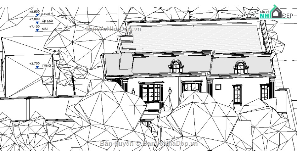 revit nhà phố 2 tầng,file revit nhà phố 2 tầng,nhà phố 2 tầng file revit