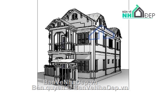 nhà phố 2 tầng,revit nhà phố 2 tầng,nhà phố 2 tầng file revit