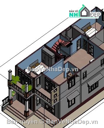 nhà phố 2 tầng,revit nhà phố 2 tầng,file revit nhà phố 2 tầng,nhà phố 2 tầng file revit