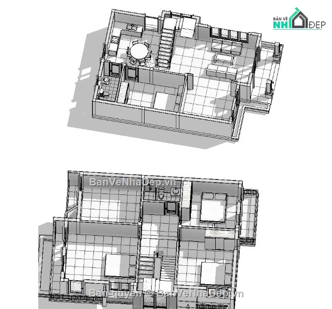 nhà phố 3 tầng,revit nhà phố 3 tầng,file revit nhà phố 3 tầng