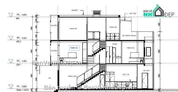 nhà phố 3 tầng,revit nhà phố 3 tầng,file revit nhà phố 3 tầng