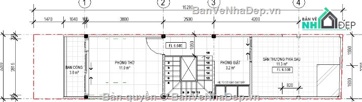 nhà phố 3 tầng,revit nhà phố 3 tầng,file revit nhà phố 3 tầng