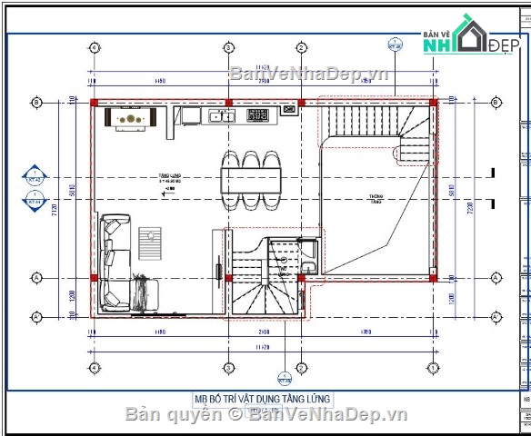 nhà phố 3 tầng,revit nhà phố 3 tầng,file revit nhà phố 3 tầng