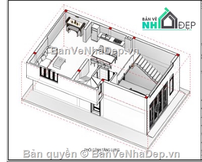 nhà phố 3 tầng,revit nhà phố 3 tầng,file revit nhà phố 3 tầng