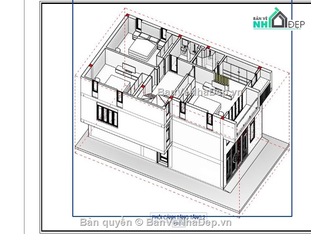 nhà phố 3 tầng,revit nhà phố 3 tầng,file revit nhà phố 3 tầng