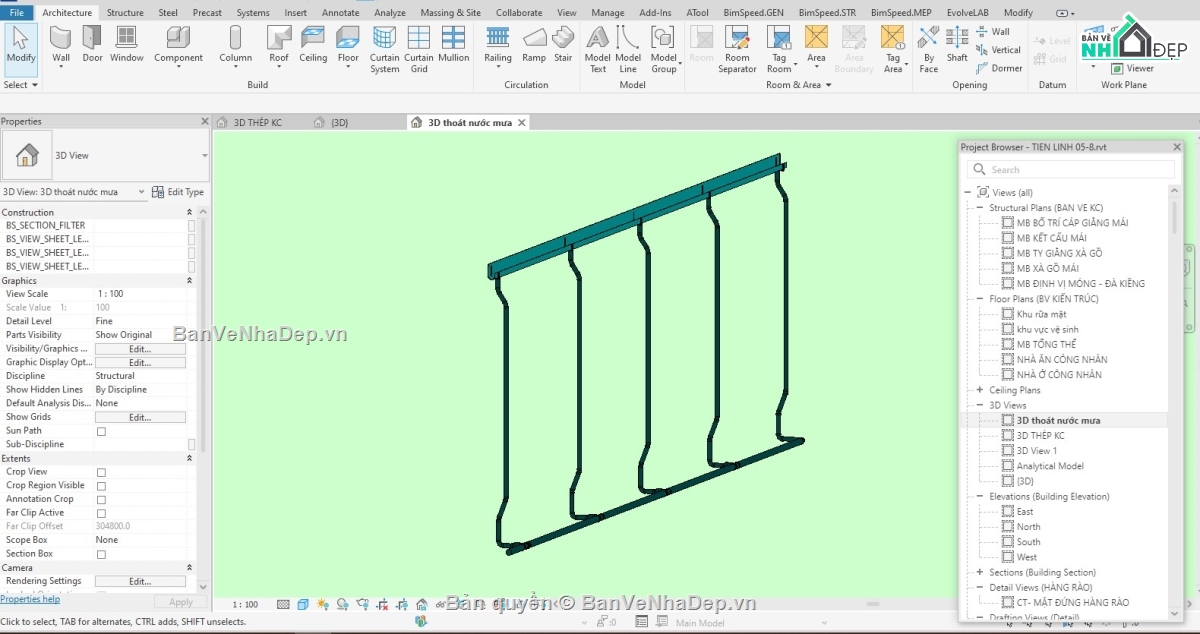 revit,nhà xưởng,File cad nhà xưởng