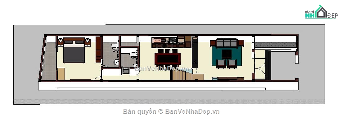 Mẫu nhà phố,kiến trúc 2 tầng,nhà phố 2 tầng đẹp,nhà phố 4.5mx21m,nhà đẹp 3d