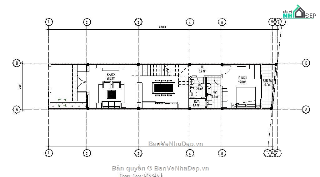 Mẫu nhà phố,kiến trúc 2 tầng,nhà phố 2 tầng đẹp,nhà phố 4.5mx21m,nhà đẹp 3d