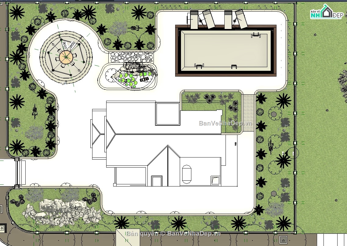 revit sân vườn,revit tiểu cảnh,revit sân vườn tiểu cảnh,family revit sân vườn,tiểu cảnh sân vườn