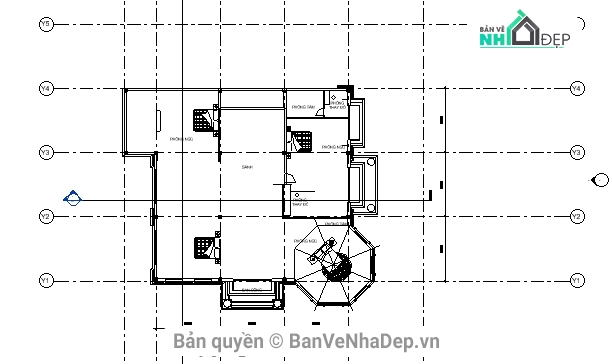 Biệt thự 4 tầng revit,Bản vẽ BT 4 tầng,revit thiết kế biệt thự 4 tầng,thiết kế biệt thự revit 4 tầng