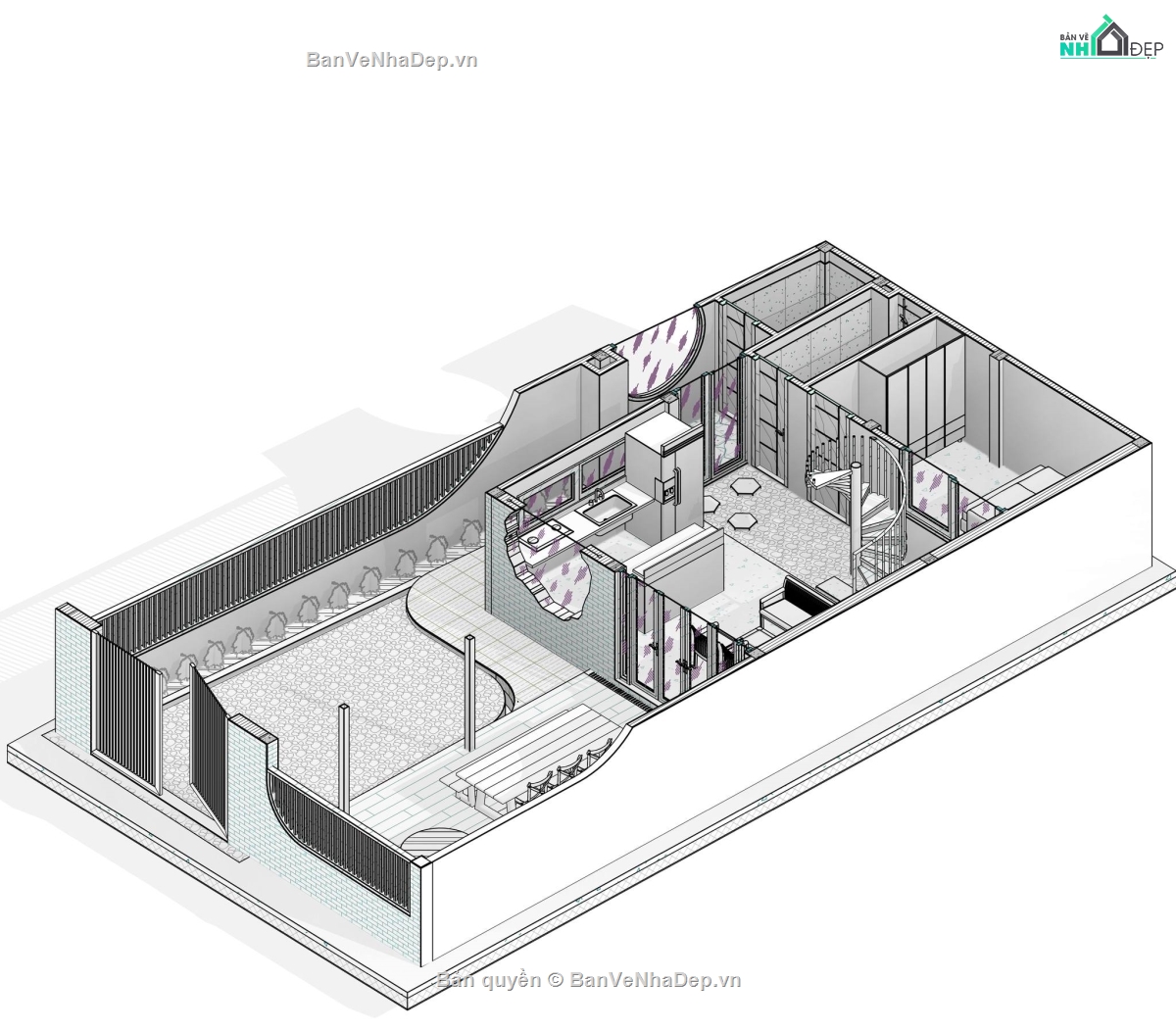 revit nhà phố,revit nhà phố 2 tầng,revit kết cấu nhà phố,revit full nhà phố