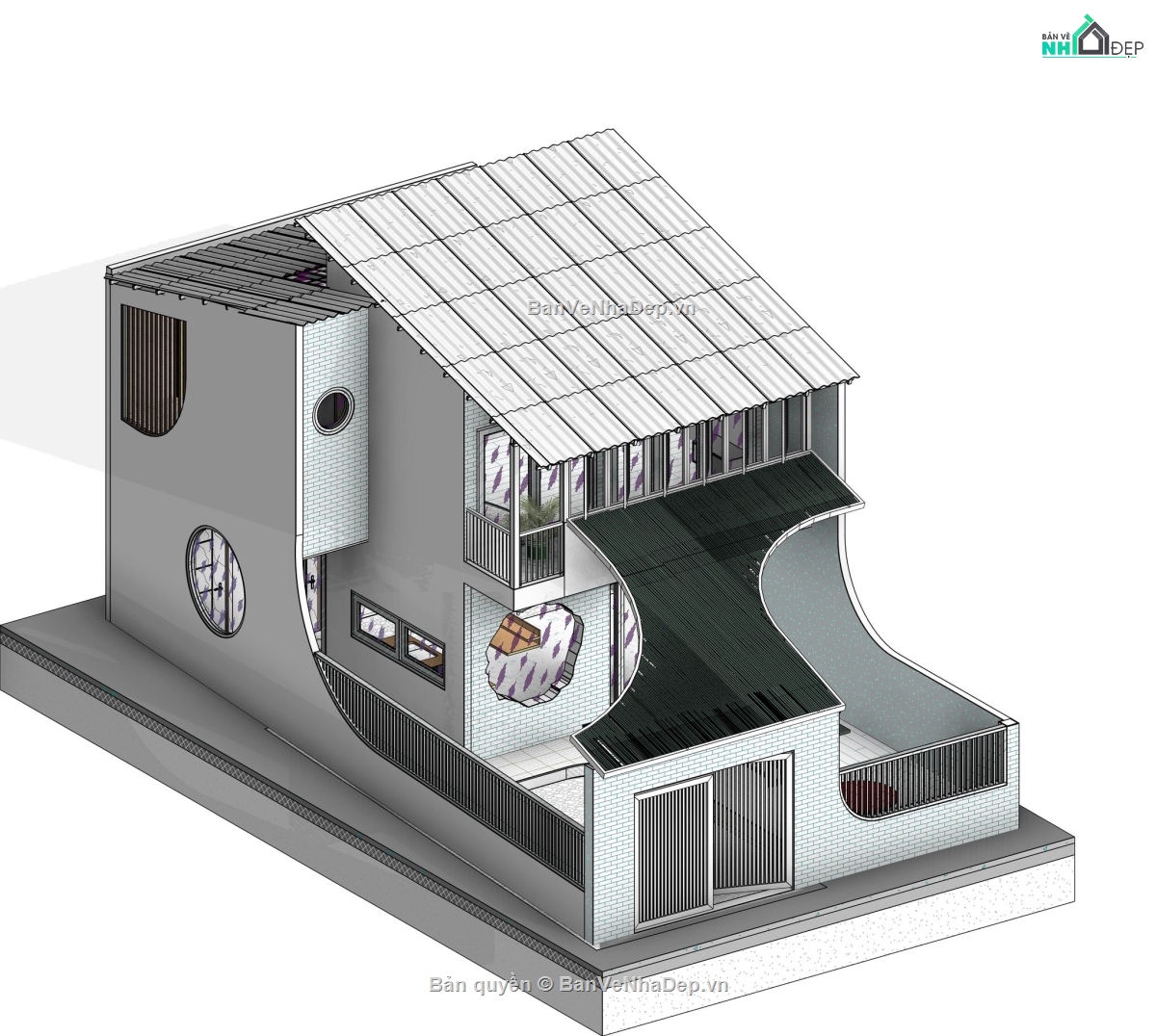 revit nhà phố,revit nhà phố 2 tầng,revit kết cấu nhà phố,revit full nhà phố
