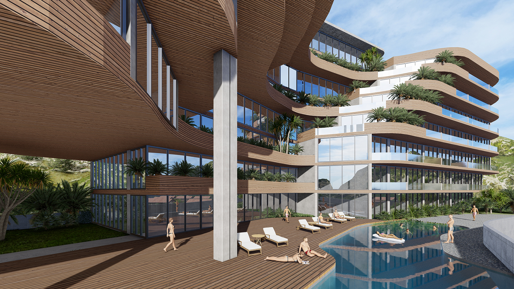 đồ án khách sạn,File sketchup khách sạn,autocad khách sạn