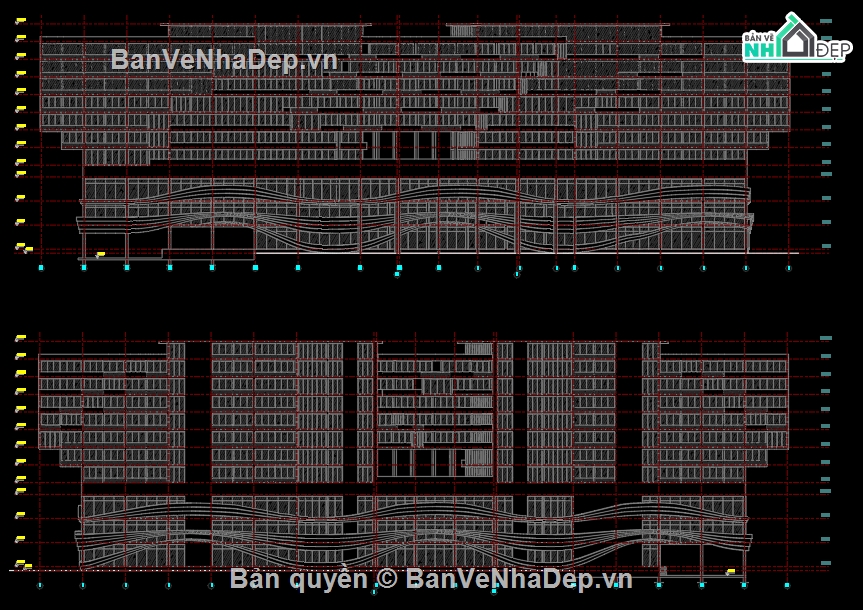 đồ án khách sạn,File sketchup khách sạn,autocad khách sạn