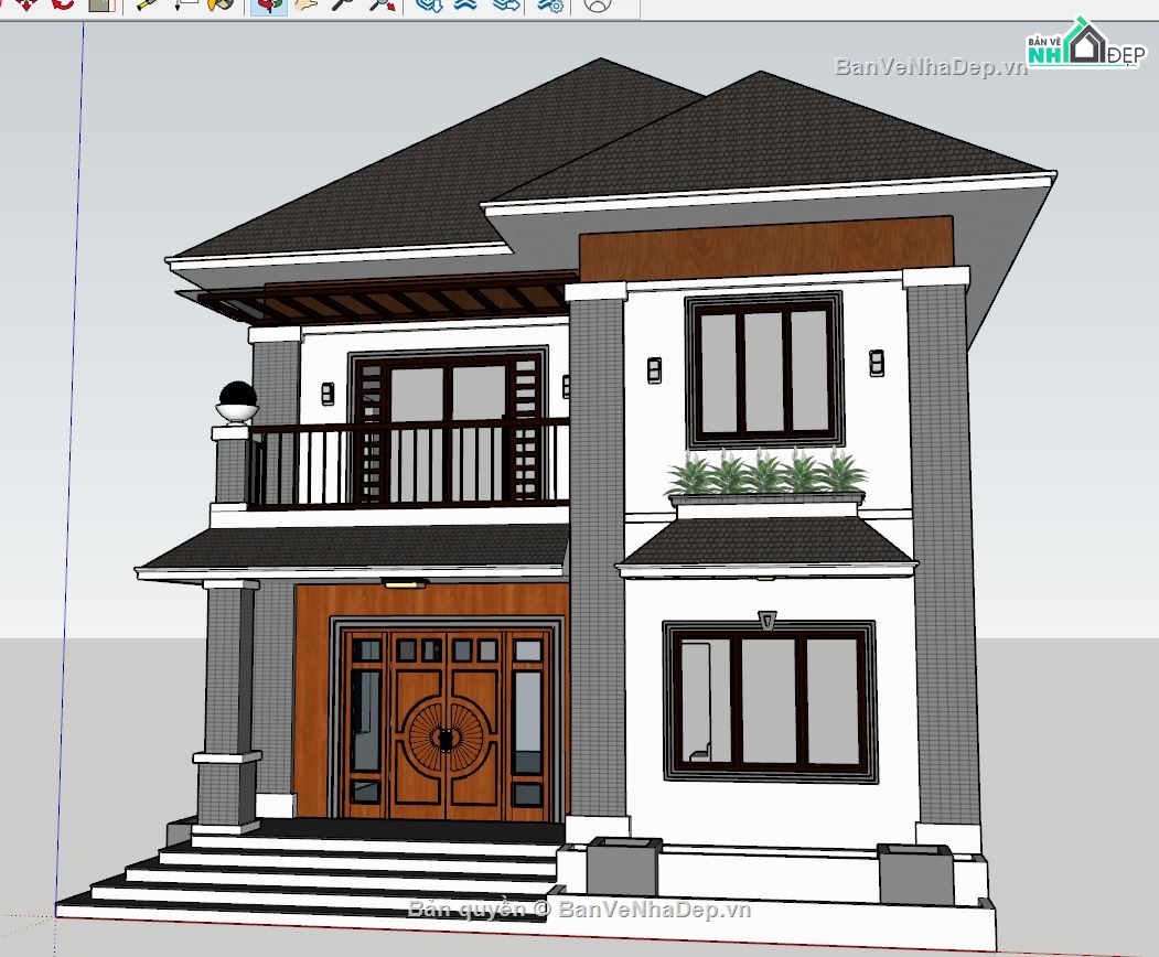 File sketchup biệt thự 2 tầng,Model sketchup biệt thự 2 tầng,Bản vẽ sketchup biệt thự 2 tầng,sketchup biệt thự 2 tầng,Mẫu Sketchup biệt thự 2 tầng,Sketchup 2 tầng