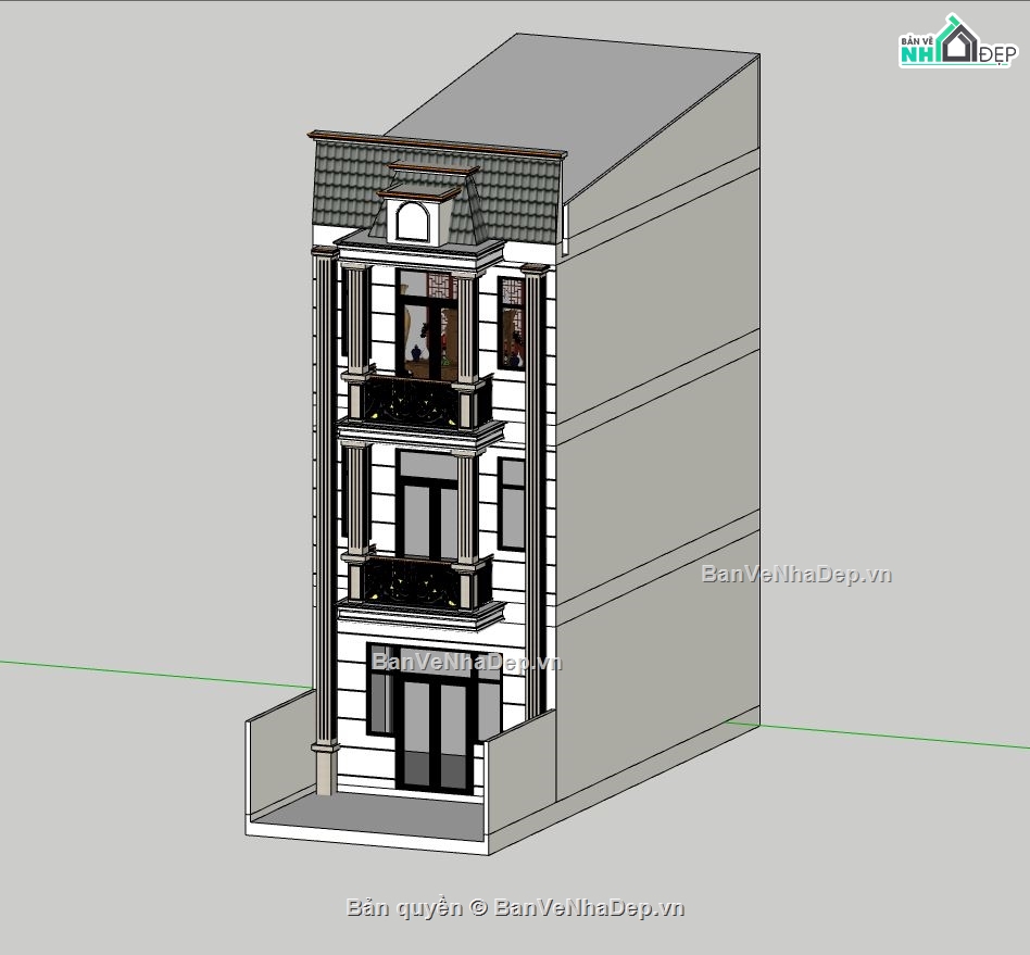 nhà phố 3 tầng,su nhà phố,nhà phố hiện đại