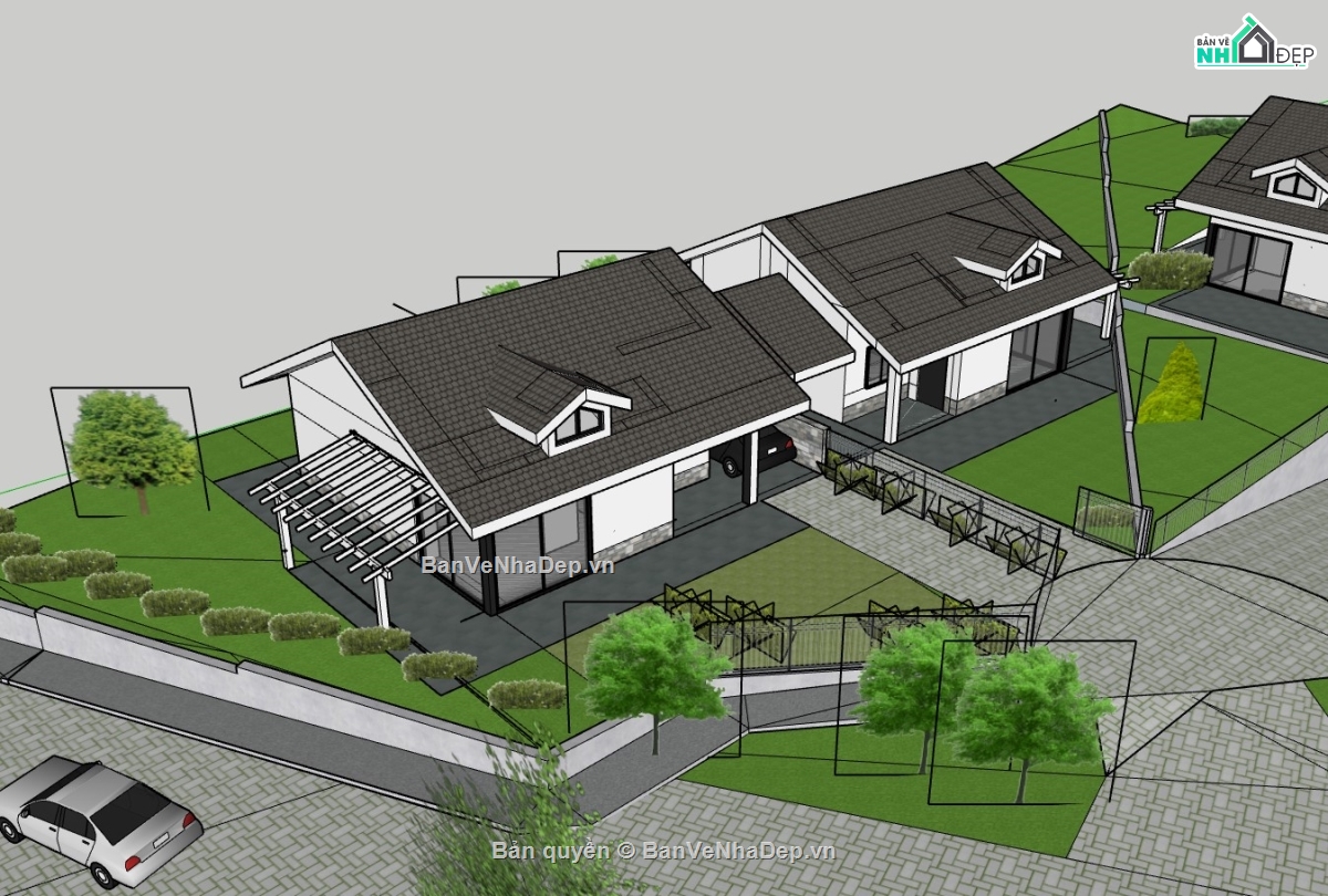 nhà cấp 4,nhà cấp 4 hiện đại,File su nhà cấp 4