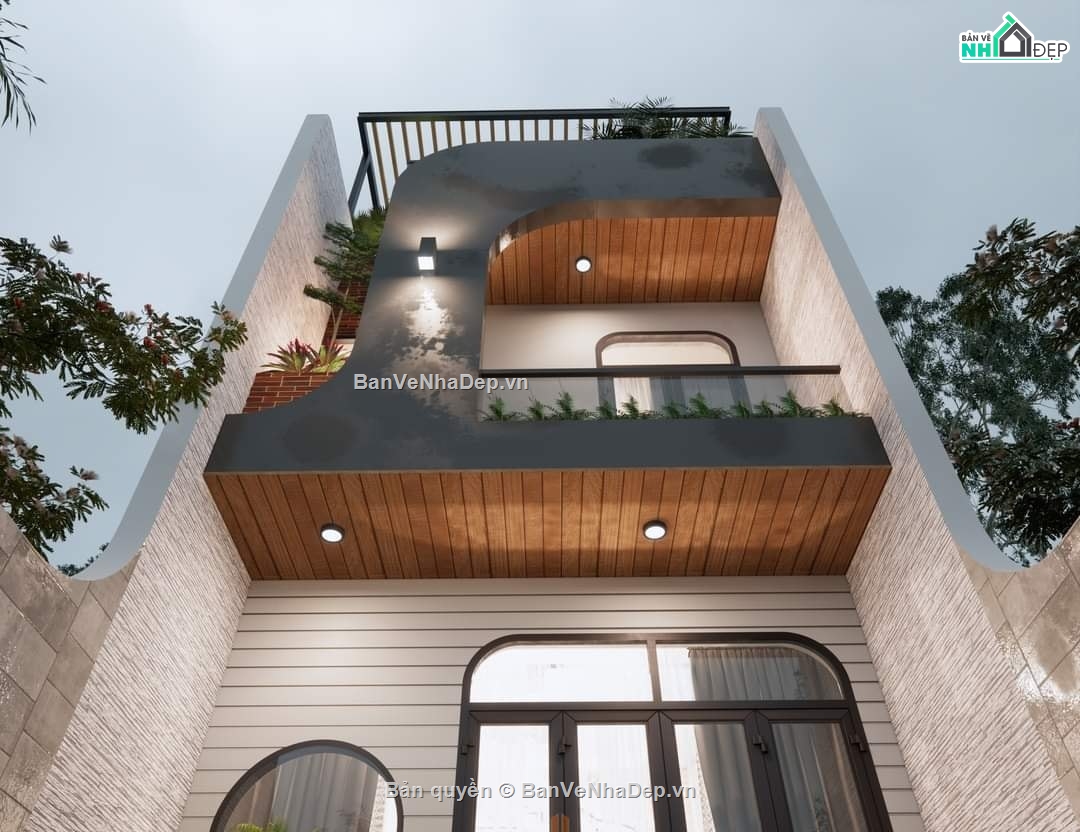 model sketchup nhà phố 3 tầng,file sketchup nhà phố 3 tầng,bản vẽ sketchup nhà phố 3 tầng,3d sketchup nhà phố 3 tầng,Nhà phố 3 tầng 5x18.5m