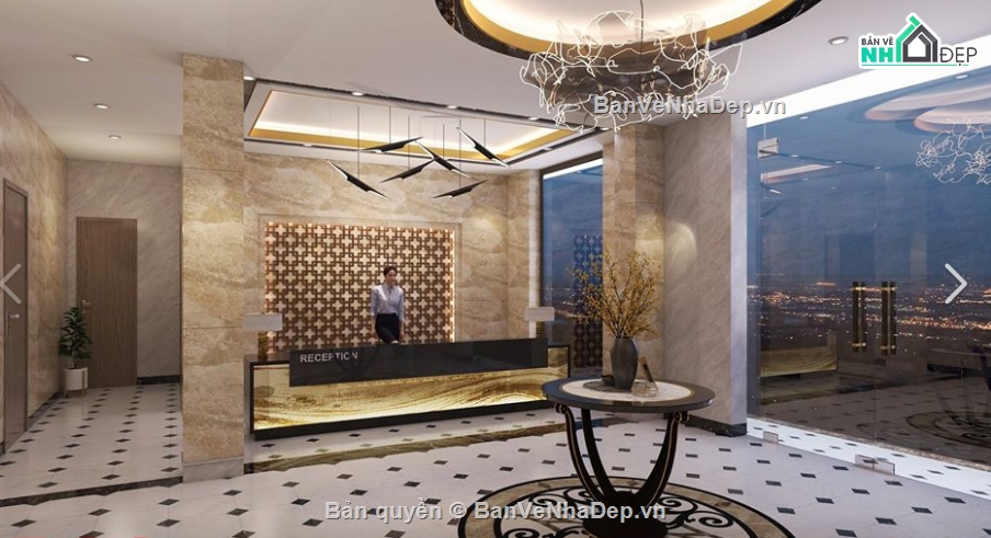 Sketchup dựng 4 mẫu thiết kế nội thất khách sạn siêu đẹp