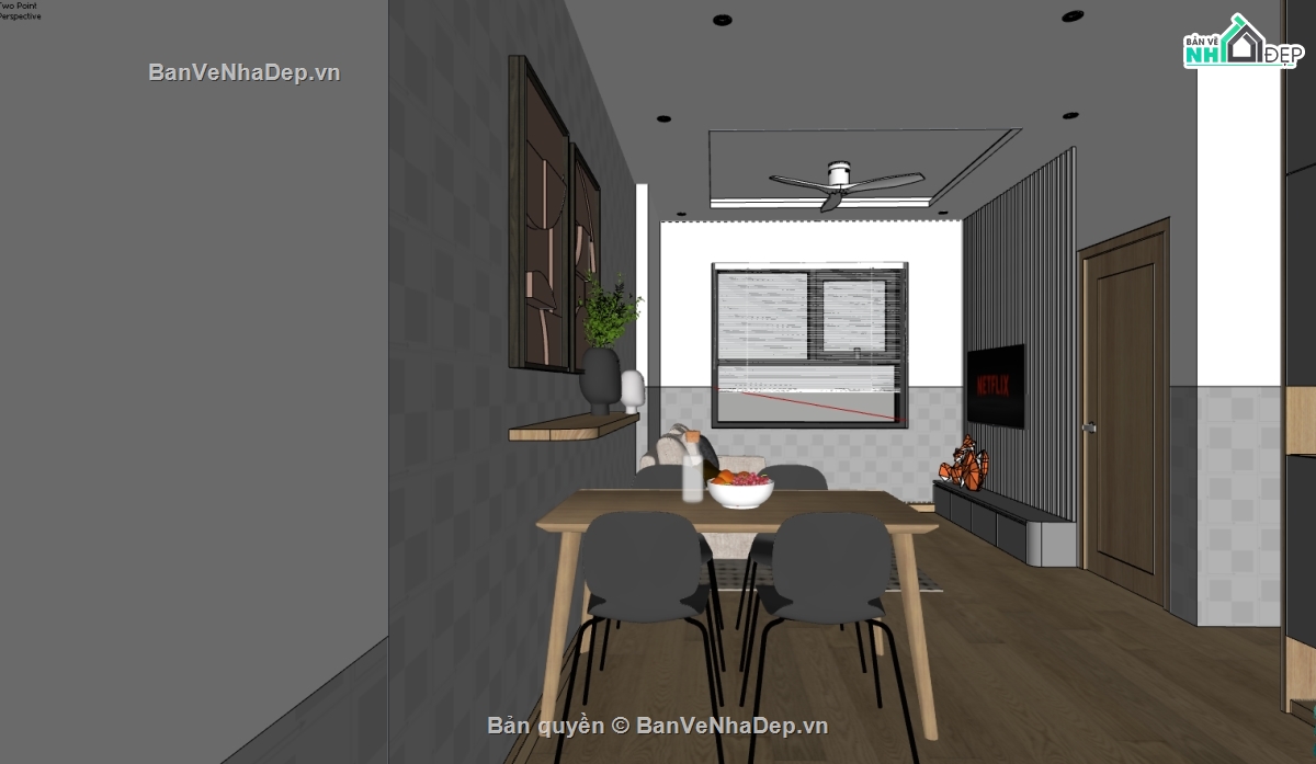 nội thất nhà,su nội thất nhà,sketchup nội thất nhà