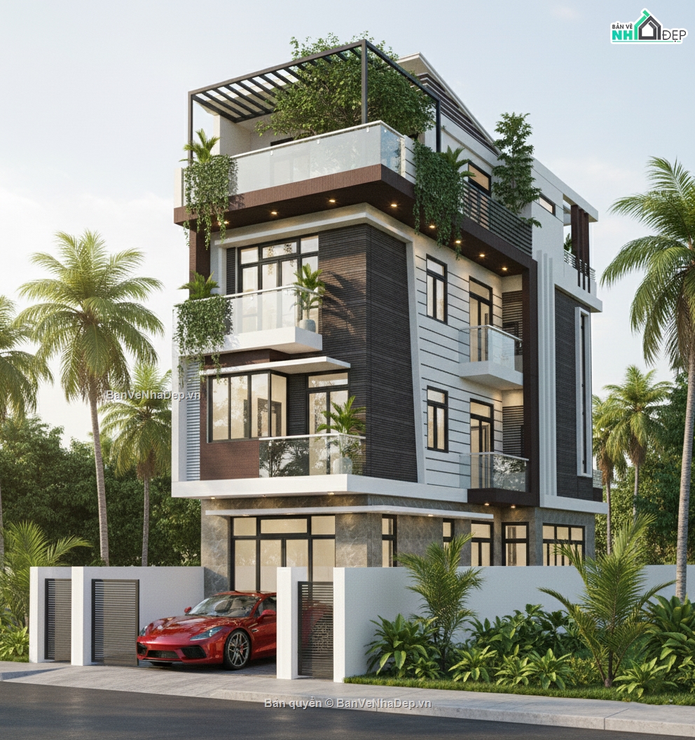 nhà 4 tầng,file cad nhà phố 4 tầng,cad nhà phố 4 tầng,nhà phố 4 tầng cad
