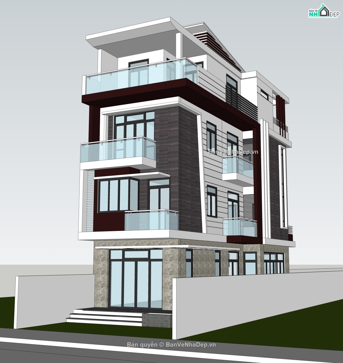 nhà 4 tầng,file cad nhà phố 4 tầng,cad nhà phố 4 tầng,nhà phố 4 tầng cad