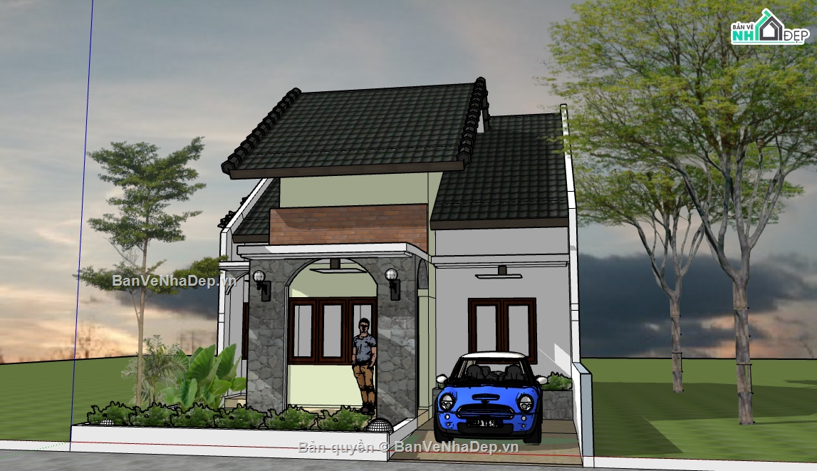 biệt thự 1 tầng,Su biệt thự 1 tầng,sketchup biệt thự 1 tầng,su biệt thự 1 tầng,file su biệt thự,su biệt thự