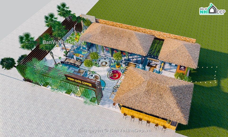 file su cửa hàng cafe,quán cafe,su cafe,sketchup coffee,model quán coffe,Sketchup 2019 cửa hàng cafe