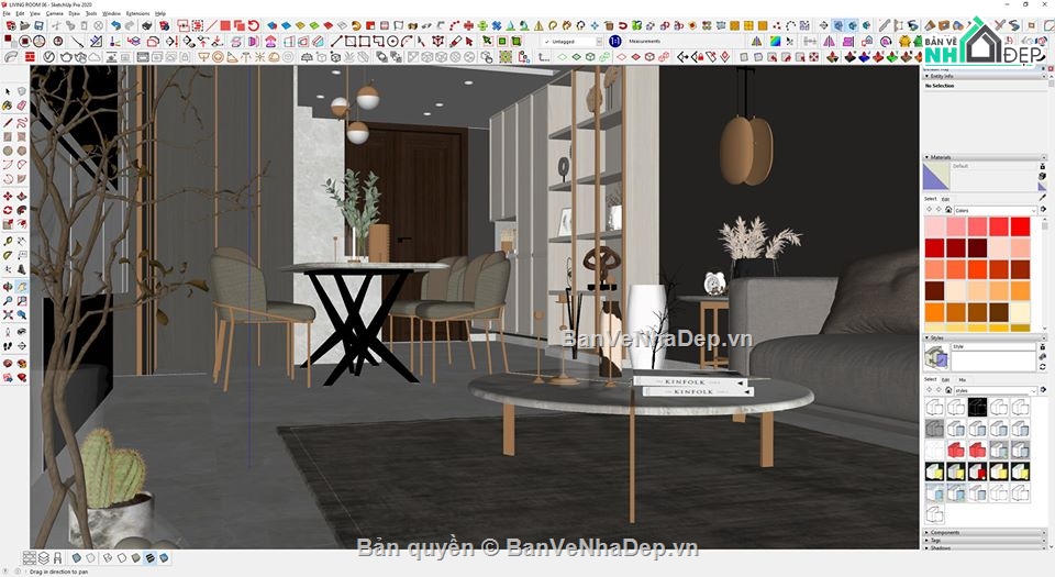 15 Model sketchup nội thất chung cư hiện đại - Các mẫu hữu ích