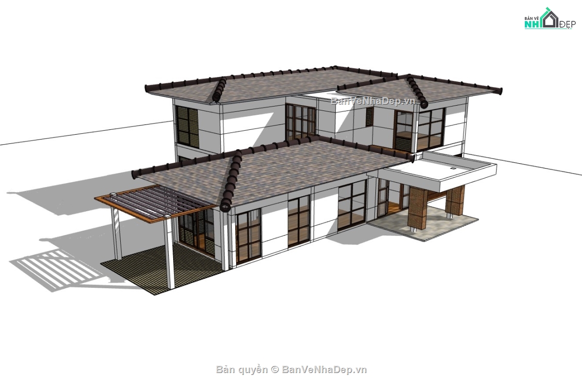 biệt thự hiện đại,biệt thự 2 tầng,biệt thự 2 tầng su,biệt thự  2 tầng su