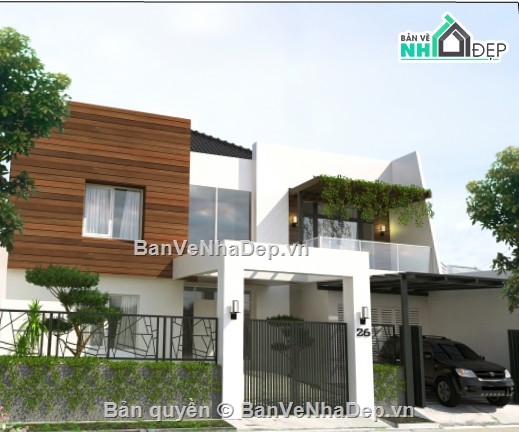 model su biệt thự,su biệt thự phố,file su biệt thự 2 tầng,biệt thự 2 tầng 15x24m,biệt thự phố 15x24m,biệt thự 2 tầng