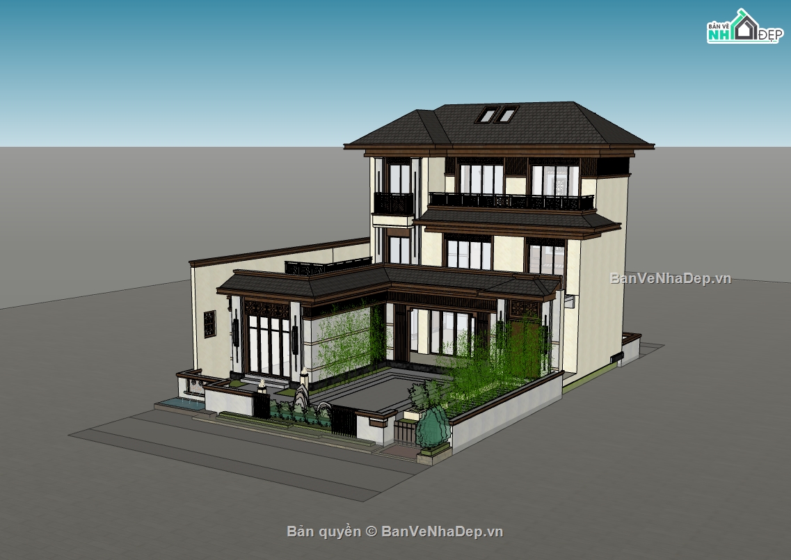 biệt thự cổ điển 3 tầng,biệt thự cổ,biệt thự 3 tầng