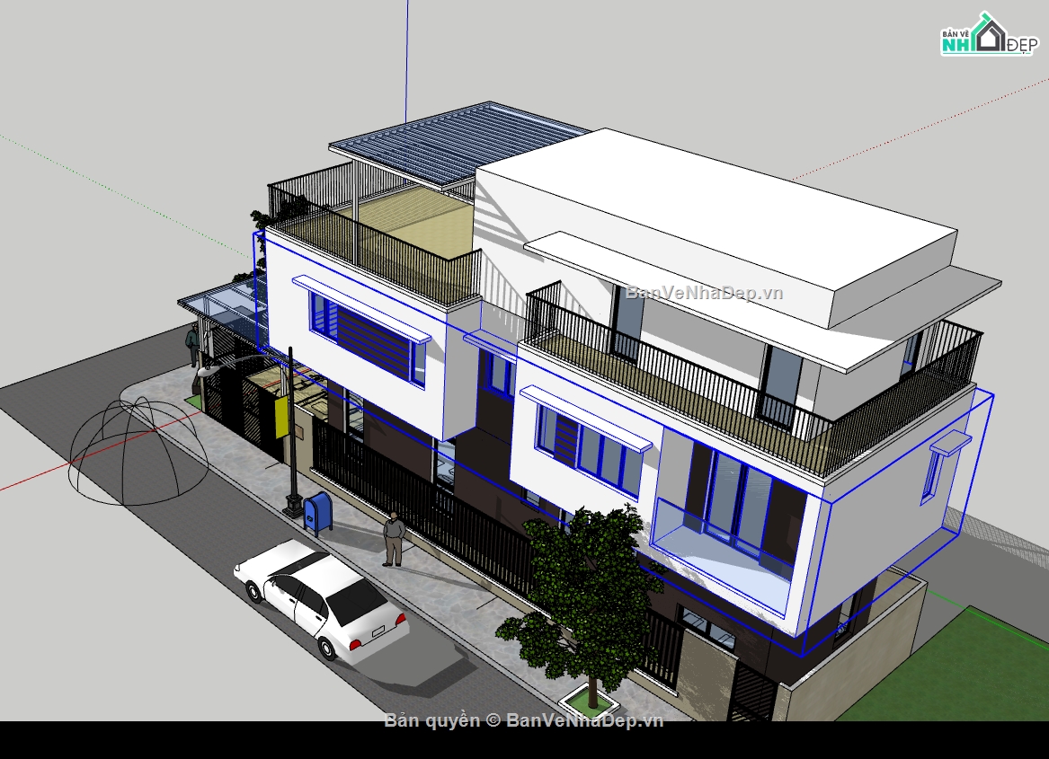 model su nhà phố 3 tầng,su nhà phố 3 tầng,file su nhà phố 3 tầng,sketchup nhà phố 3 tầng,file sketchup nhà phố 3 tầng