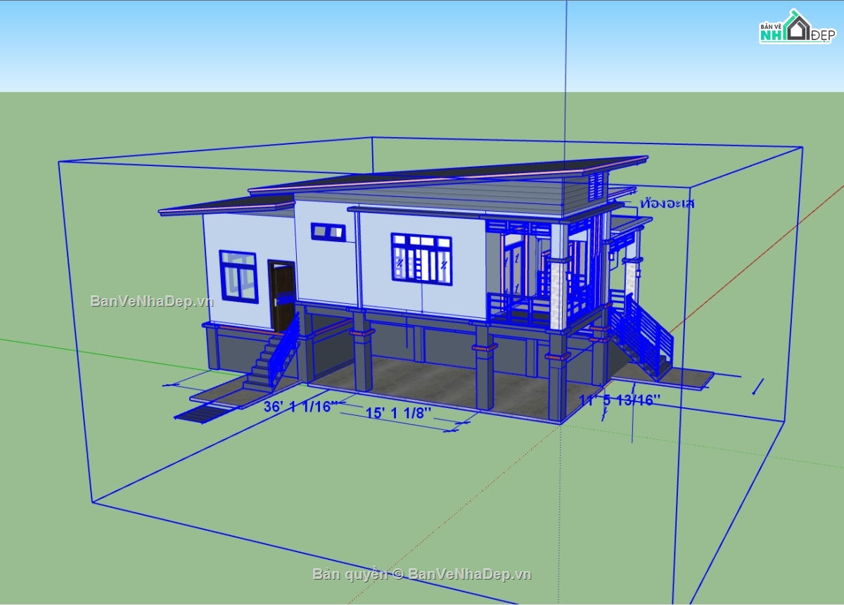 sketchup nhà 2 tầng,bản vẽ nhà 2 tầng su,file su nhà 2 tầng,File sketchup nhà 2 tầng,model sketchup nhà 2 tầng