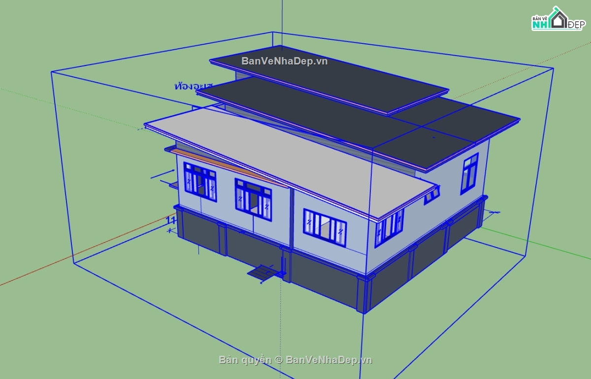 sketchup nhà 2 tầng,bản vẽ nhà 2 tầng su,file su nhà 2 tầng,File sketchup nhà 2 tầng,model sketchup nhà 2 tầng