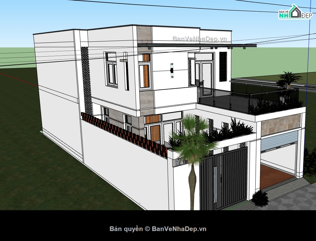 file su nhà phố 2 tầng,model su nhà phố 2 tầng,file sketchup nhà phố 2 tầng,model sketchup nhà phố 2 tầng,model nhà phố 2 tầng