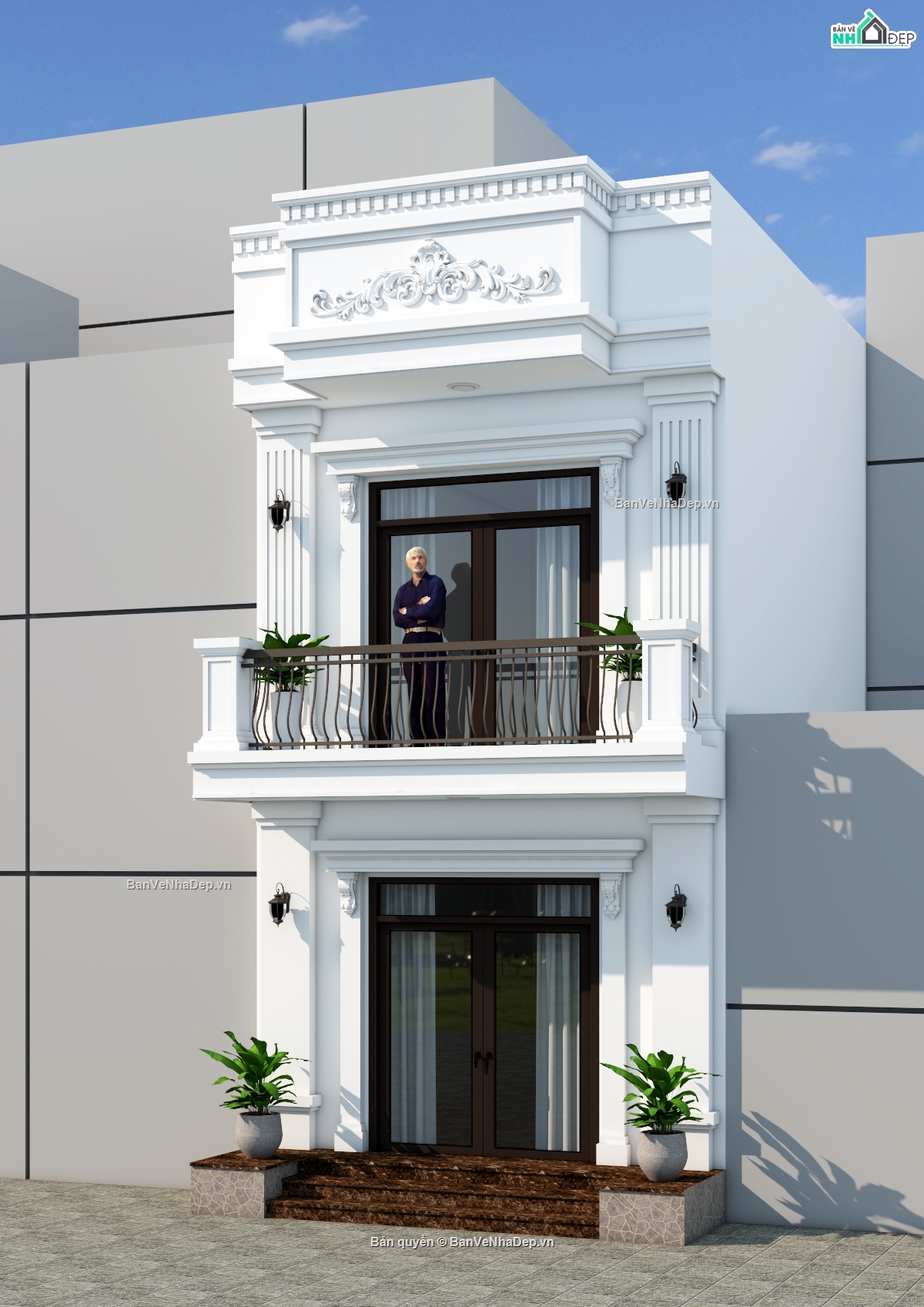 file SU nha pho 2 tang tan co dien,nha pho 2 tang tan co dien,nha pho 2 tang mat tien 4.5m