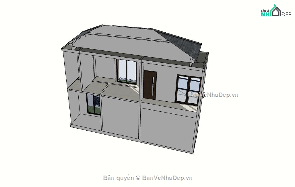 nhà phố 2 tầng,phối cảnh nhà phố 2 tầng,mẫu nhà phố 2 tầng đẹp,thiết kế nhà phố 2 tầng