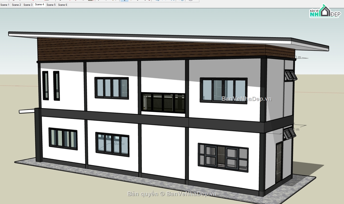 file sketchup nhà phố 2 tầng,model sketchup nhà phố 2 tầng,model su nhà phố 2 tầng,model sketchup nhà 2 tầng