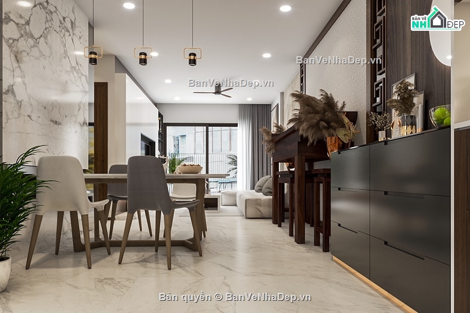 file sketchup nội thất chung cư,sketchup nội thất bếp,nội thất phòng khách,model su phòng khách