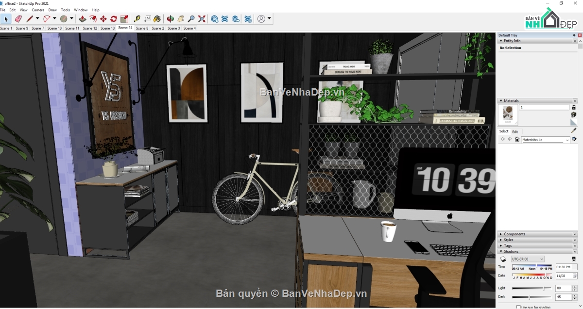Model sketchup văn phòng làm việc,Sketchup văn phòng làm việc,Sketchup nội thất phòng làm việc,Sketchup văn phòng công ty,Sketchup văn phòng,Model 3D nội thất văn phòng