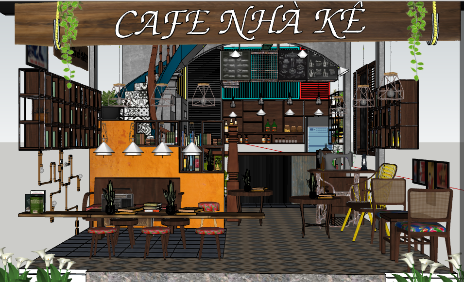 Model quán cafe,quán trà chanh,quán cafe,cafe,su quán cafe