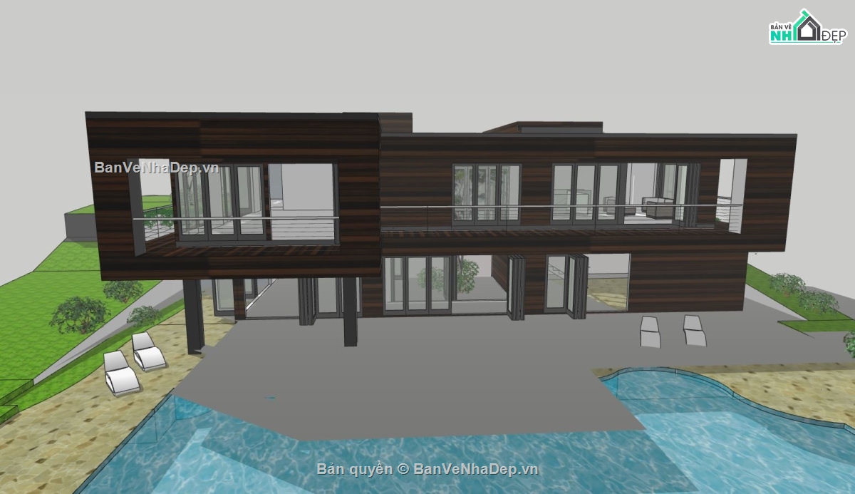 biệt thự 2 tầng,biệt thự 2 tầng su,biệt thự nghỉ dưỡng,model su biệt thự 2 tầng