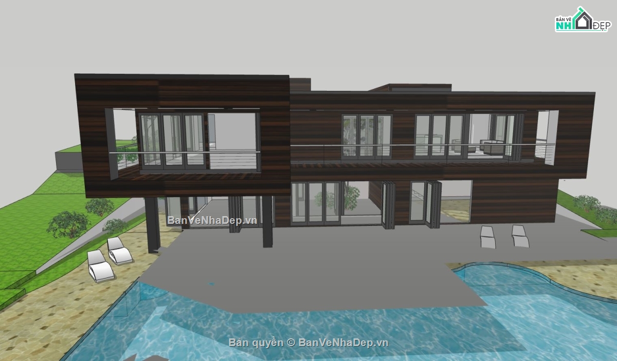 biệt thự 2 tầng,biệt thự 2 tầng su,biệt thự nghỉ dưỡng,model su biệt thự 2 tầng