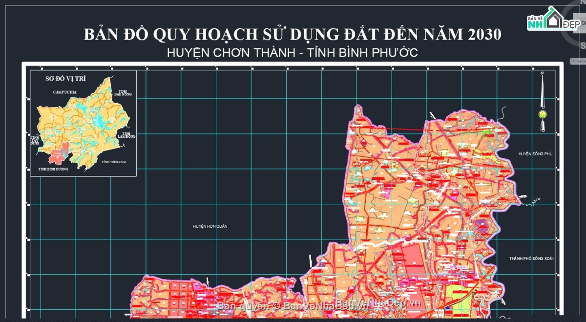 Tài liệu AutoCAD quy hoạch đất Bình Phước,Tài liệu quy hoạch đất thị xã Chơn Thành,Tài liệu AutoCAD quy hoạch đất Chơn Thành,Tài liệu quy hoạch sử dụng đất thị xã Chơn Thành