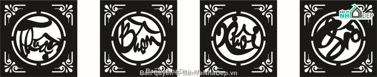 mẫu chữ cắt cnc,mẫu cắt chữ cnc,thuận buồm xuôi gió cnc