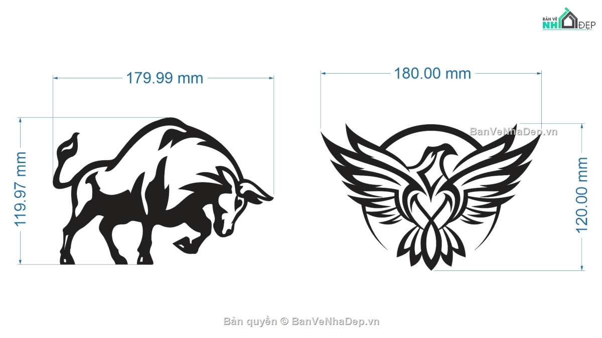 con trâu,mẫu cnc logo,mẫu logo cnc,logo cnc