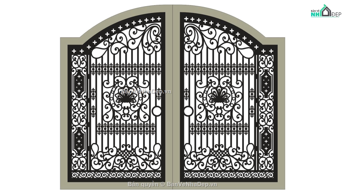 mẫu cổng,File cổng 2 cánh cnc,mẫu cnc cổng,cổng hiện đại