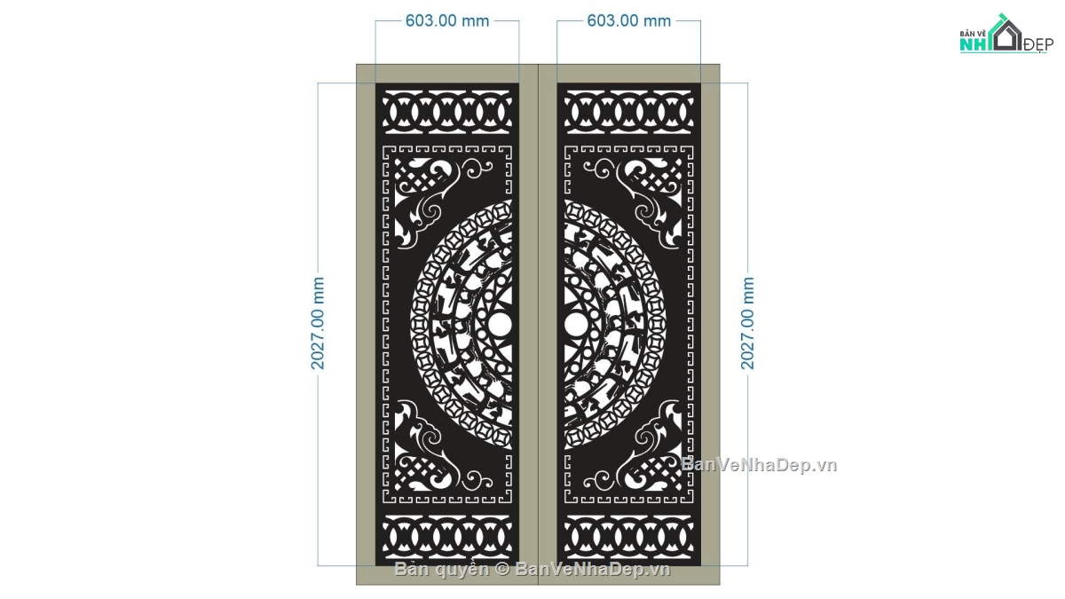 cổng 2 cánh cnc,file cnc cổng 2 cánh,mẫu cnc cổng 2 cánh