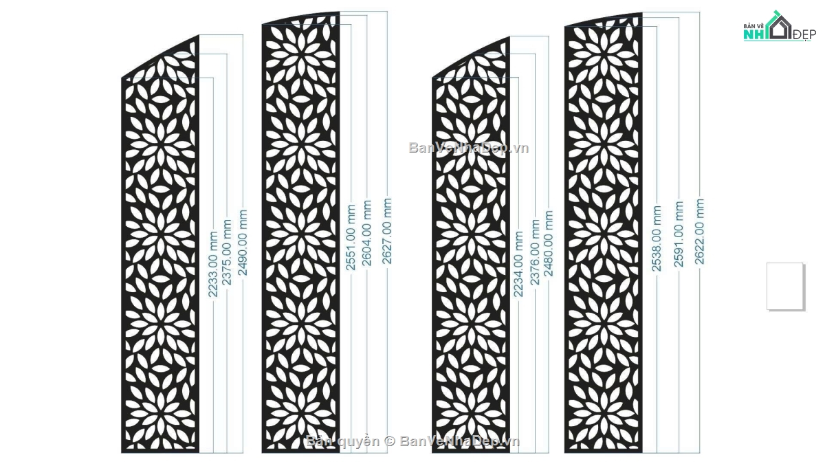 cổng 4 cánh cnc hoa văn,file cnc cổng hoa,mẫu cnc cổng hoa